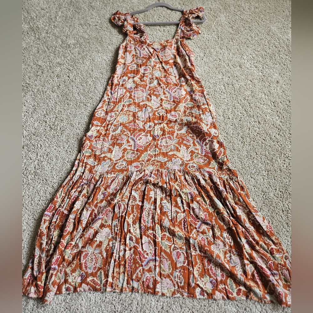 House Of Harlow Floral Maxi Dress in Orange and White